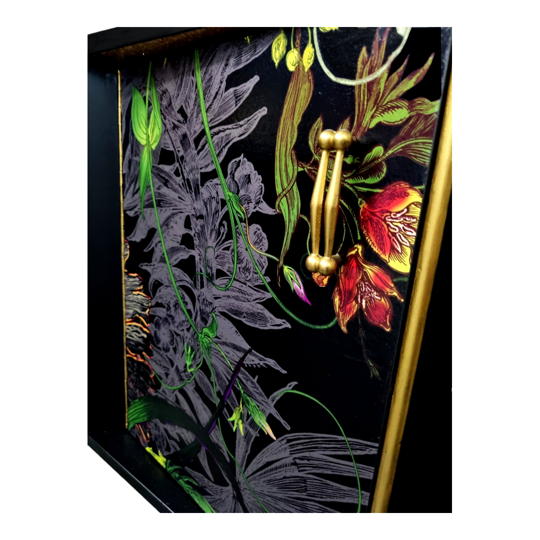 Luxury Upcycled Mid Century Sideboard / Cocktail Cabinet with Timorous Beasties