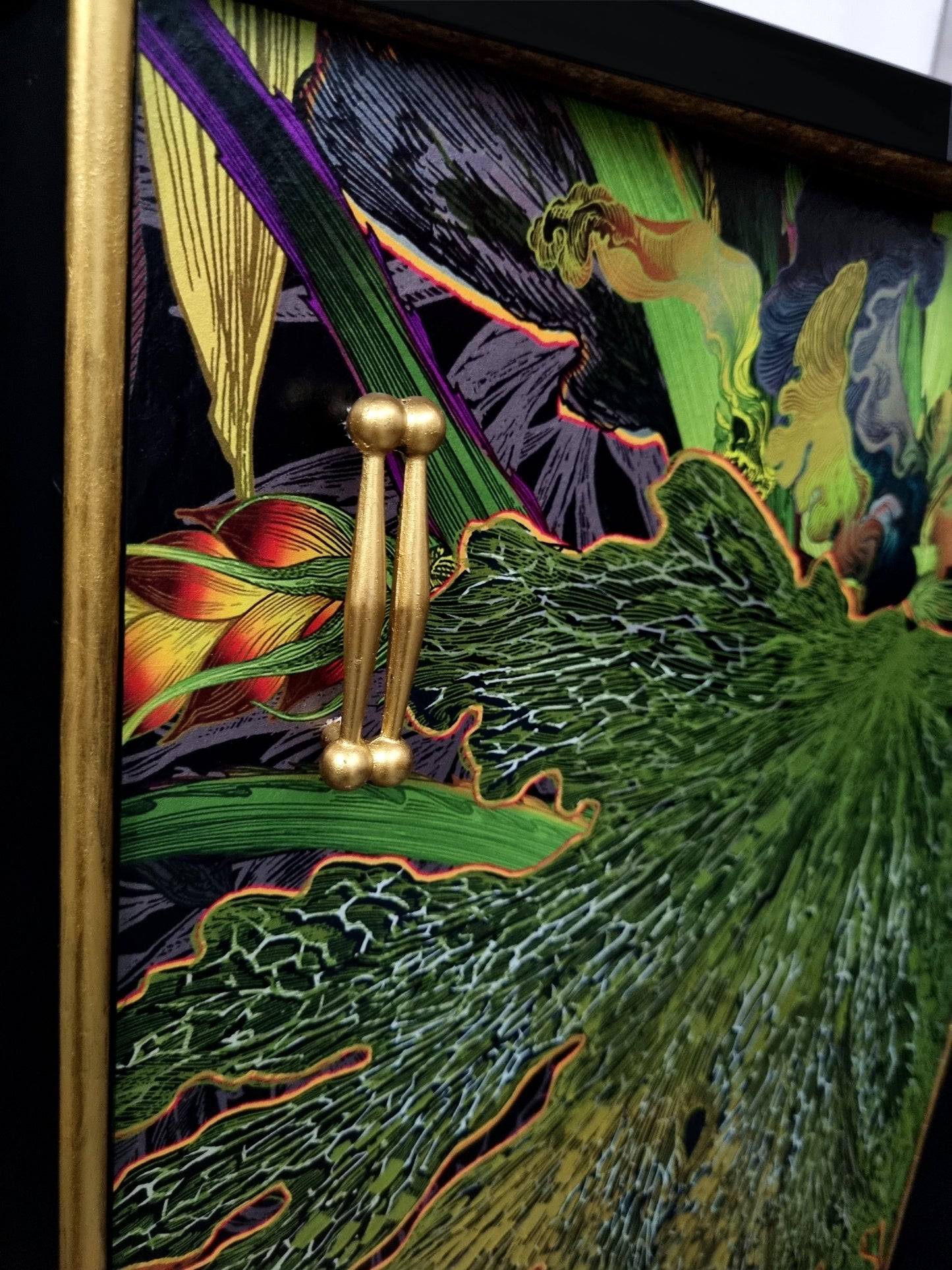 Luxury Upcycled Mid Century Sideboard / Cocktail Cabinet with Timorous Beasties