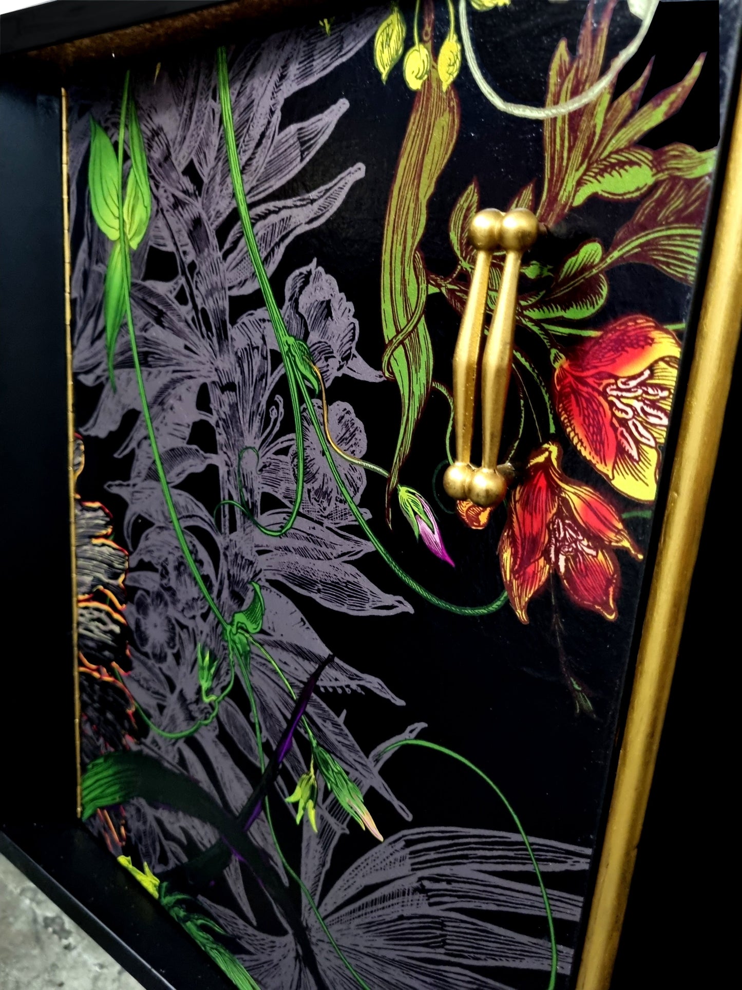 Luxury Upcycled Mid Century Sideboard / Cocktail Cabinet with Timorous Beasties