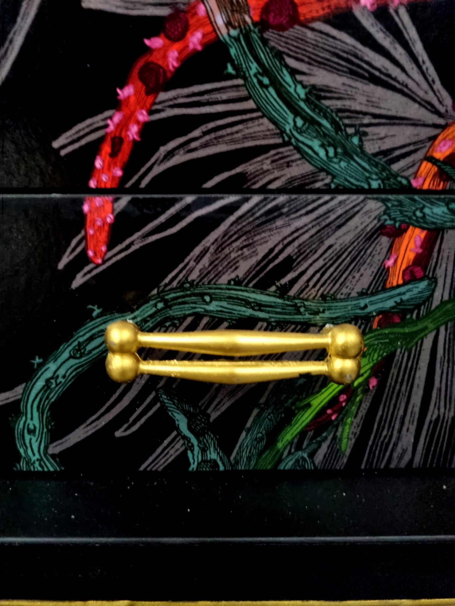 Luxury Upcycled Mid Century Sideboard / Cocktail Cabinet with Timorous Beasties