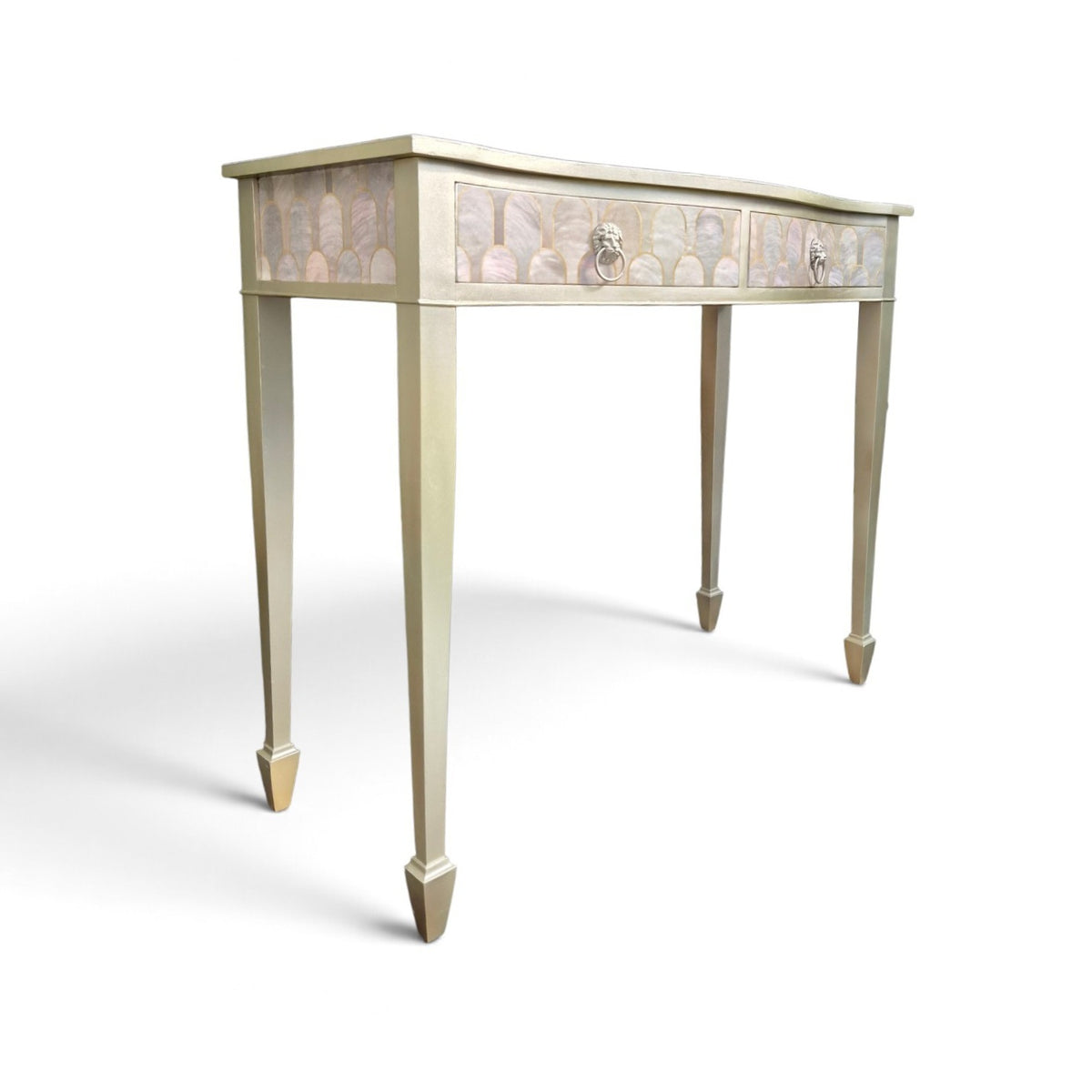 Vintage Table Console Side Hallway with Art Deco Bethan Gray Decoupage