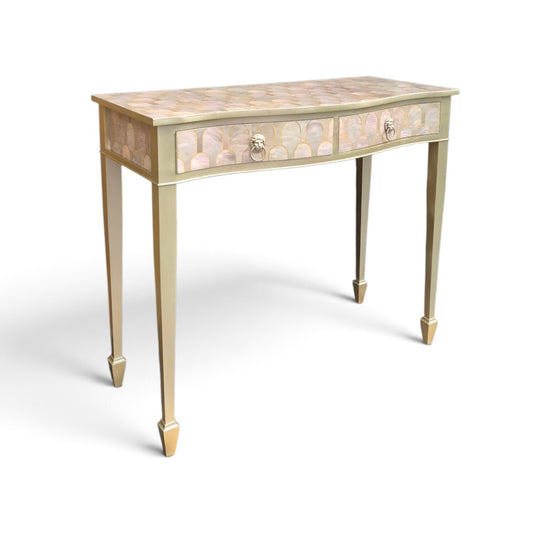 Vintage Table Console Side Hallway with Art Deco Bethan Gray Decoupage