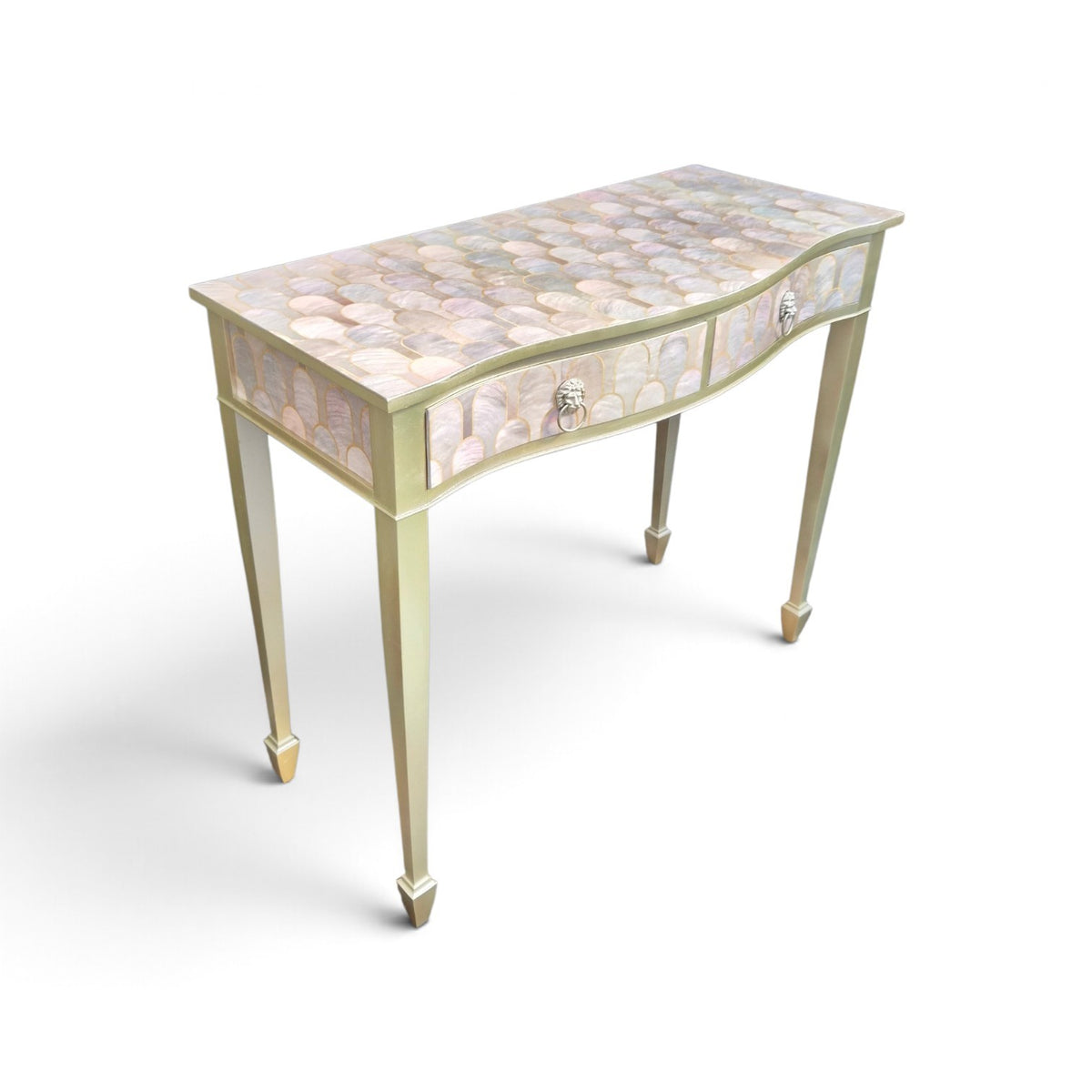 Vintage Table Console Side Hallway with Art Deco Bethan Gray Decoupage